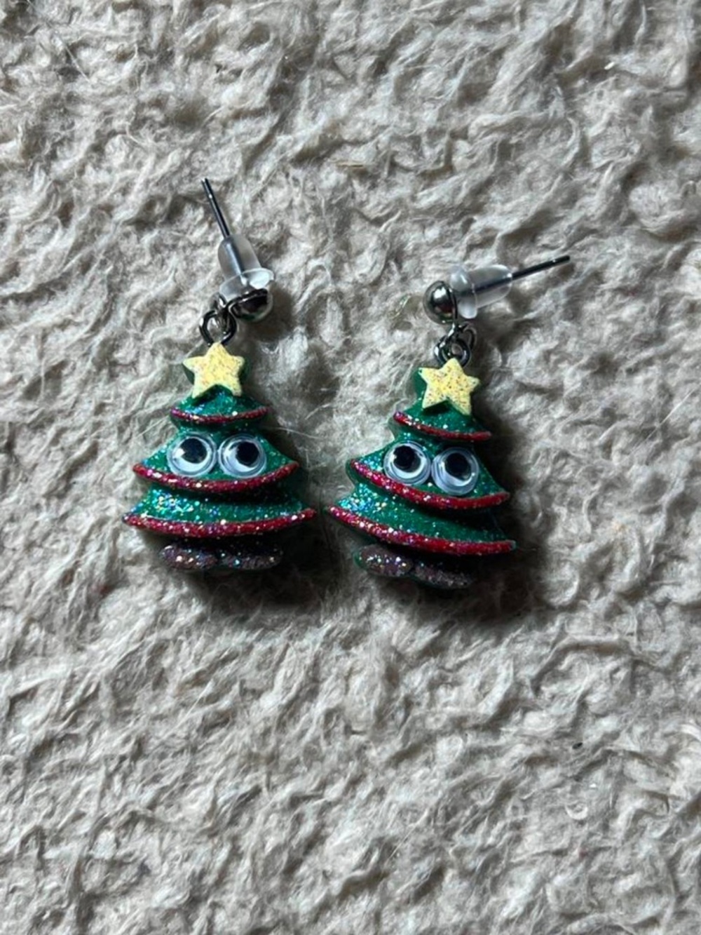 Whimsical Christmas Tree Earrings
